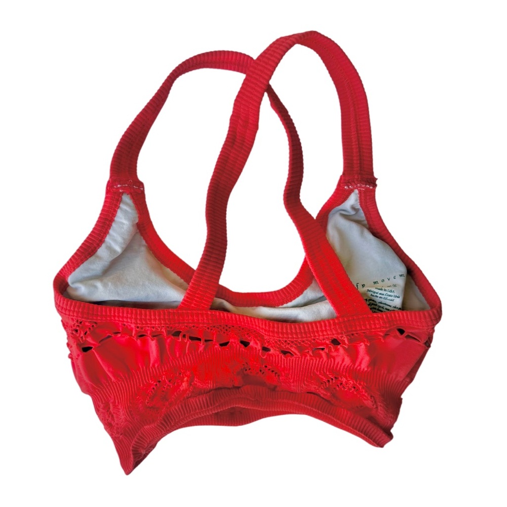 FP Boho Red Sports Bra - Picture 5 of 9